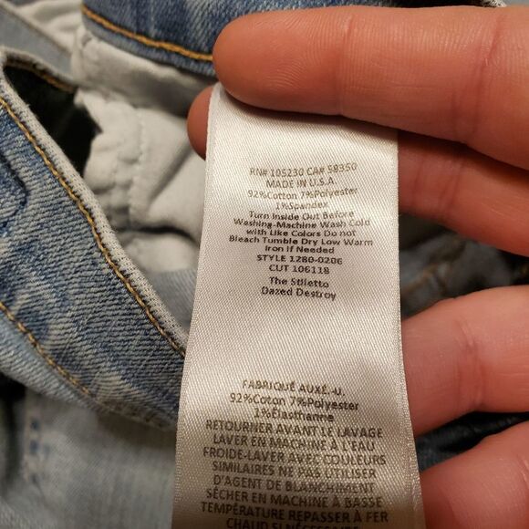 Current Elliott the  stiletto dazed destroyed jean - Picture 4 of 8